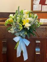 Mixed flowers for pew ends