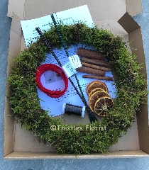 DIY Christmas Door wreath 