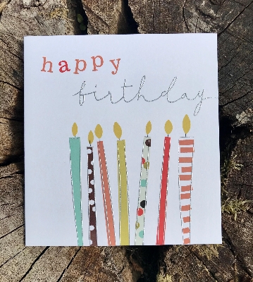 Candles Birthday card