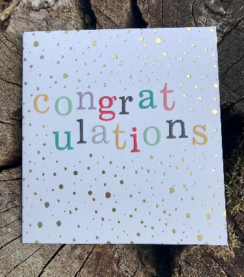 Dotty Congratulations Card