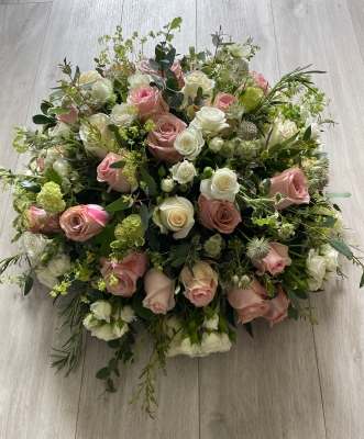 Large posy of mixed roses