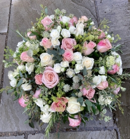 Large posy of mixed roses