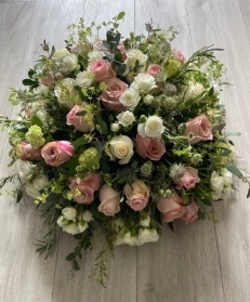 Large posy of mixed roses