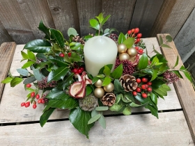 Woodland Winter Table Arrangement