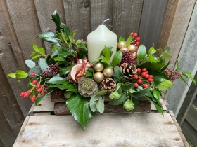 Woodland Winter Table Arrangement