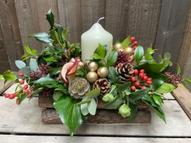 Woodland Winter Table Arrangement